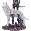 Esarosa Gothic Fairy and Wolf Resin Figurine 22cm 5