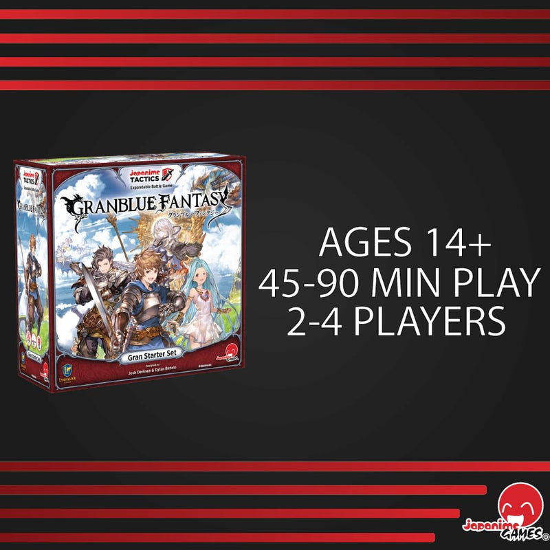 Japanime Tactics: Granblue Fantasy Gran Starter Set | from The Creator of Dragon Fire | Strategize and Battle | 2-4 Players Ages 14+