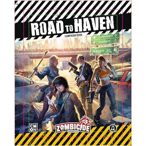 Zombicide Chronicles Roleplaying Game: Road to Haven Campaign Book - Survive The Zombie Outbreak with 10 Exciting Missions! Ages 14+, 2+ Players, 60+ Min Playtime, Made by CMON