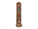 Bronzed Buddha Ascending Chakras Incense Burner 23.5cm 1