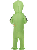 Inflatable Alien Abduction Costume Green All in One Self Inflating Fan 3