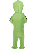 Inflatable Alien Abduction Costume Green All in One Self Inflating Fan 3