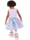 Toddler Cute Monster Costume Purple Dress Leg Warmers and Headband 3