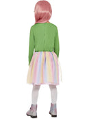 Alien Costume Green Dress for Girls with Hair Clips 3