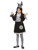 Dark Mad Hatter Costume Girls Wonderland Dress