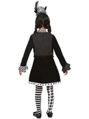 Dark Mad Hatter Costume Girls Wonderland Dress 4
