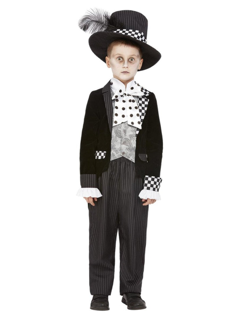 Dark Mad Hatter Boys Costume and Hat