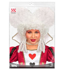 White Baroque Wig In Polybag