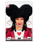 Black Baroque Wig In Polybag