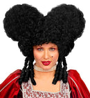 Black Baroque Wig In Polybag