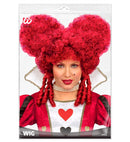 Burgundy Baroque Wig In Polybag