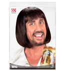 Brown Medieval Man Wig In Polybag