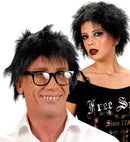 Black Plush Wig In Polybag