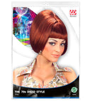 Burgundy 70S Party Girl Wig In Polybag