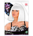 White Showgirl Wig In Polybag
