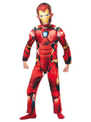 Iron Man Kids Costume Deluxe Padded Suit Avengers Tony Stark
