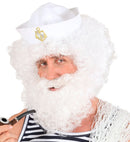 Character Curly Wig & Beard White - In Polybag