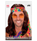 Hippie Dude Wig With Headband” Brown - In Polybag