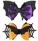 Hair Clip Bat / Spiderweb Bow Child Size - 2 Styles Assorted