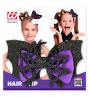 Hair Clip Bat / Spiderweb Bow Child Size - 2 Styles Assorted