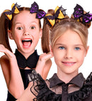 Hair Clip Bat / Spiderweb Bow Child Size - 2 Styles Assorted