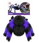 Spider With Bendable Legs Furry Black/Purple 80 Cm