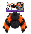 Spider With Bendable Legs Furry Black/Orange 80 Cm