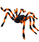 Spider With Bendable Legs Furry Black/Orange 80 Cm