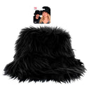 Bucket Hat Plush Black