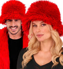 Bucket Hat Plush Red