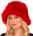 Bucket Hat Plush Red
