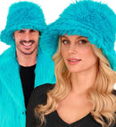 Bucket Hat Plush Turquoise