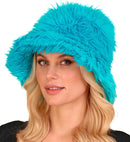 Bucket Hat Plush Turquoise