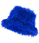 Bucket Hat Plush Royal Blue