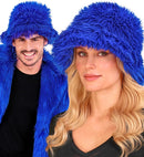 Bucket Hat Plush Royal Blue