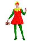 Strawberry  Dress, Headpiece 