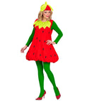 Strawberry  Dress, Headpiece 
