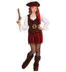 Caribbean Pirate Girl  Dress, Belt, Boot Covers, Headband, Hat 