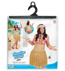 Hawaiian Beauty  Fat Woman Overalls With Bikini & Hula Skirt 