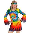 Psychedelic Hippie  Dress, Headband 