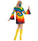 Psychedelic Hippie  Dress, Headband 
