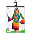 Psychedelic Hippie  Dress, Headband 