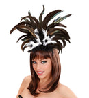 Copacabana Feathered Headband - Black/White