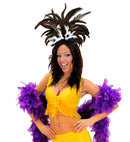 Copacabana Feathered Headband - Black/White