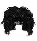Feathered Brazil Headdress - Black