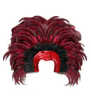 Feathered Brazil Headdress - Red