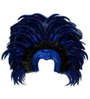 Feathered Brazil Headdress - Blue