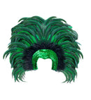 Feathered Brazil Headdress - Green