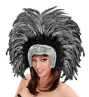 Feathered Brazil Headdress - Silver