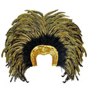 Feathered Brazil Headdress - Gold